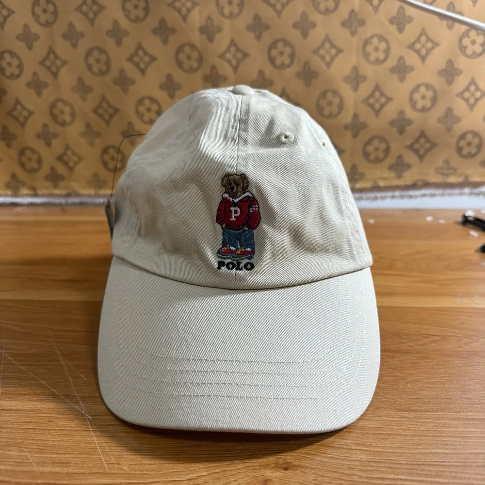 Polo by Ralph Lauren Cream Polo Bear Baseball Cap